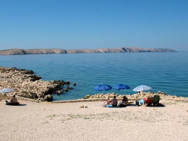 Spiaggia a Pag